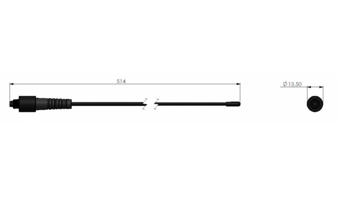 PT2M 1/4 antenn VHF FME