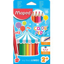 Värvipliiats Color Peps Jumbo 12 värvi, Maped