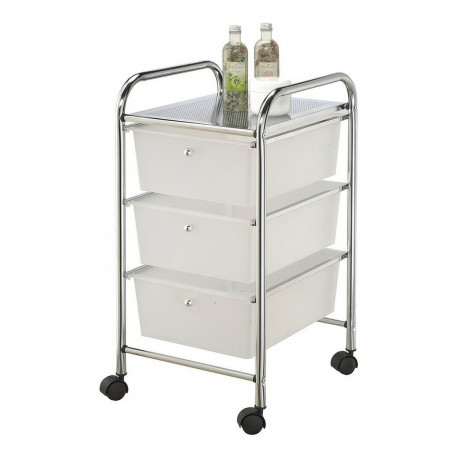 Chest of drawers Berilo YS-A3CL Transparent 3 drawers
