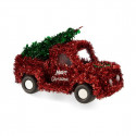 Dekoratiivkuju Auto Jõulud Kuusekard Punane Roheline Plastmass polüpropüleen (15 x 18 x 27 cm)