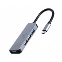 Hub 4-ports USB-C, 3xUSB 2.0, USB 3.1