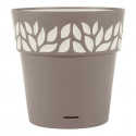 Self-watering flowerpot Cloe Brown Plastic (19 x 19 x 19 cm)