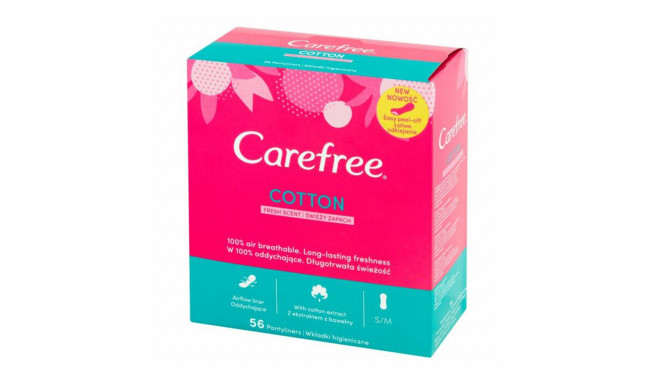 CAREFREE COTTON PROTEGESLIP FRESH SCENT PACK 56UN