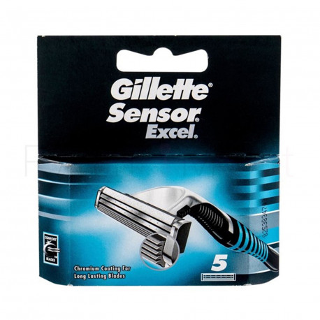 GILLETTE SENSOR EXCEL CUCHILLAS DE AFEITAR PACK 5UN - Razor blades ...