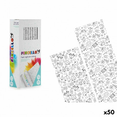 Gift Wrap Pincello 80GR - COLOREAR 80GR - COLOREAR 0,7 x 1,5 m Cars Alien (50 Units)