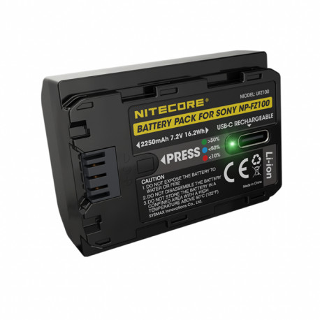 Nitecore NP FZ100 USB C Rechargeable (UFZ100) 2250mAh