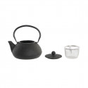 Teapot DKD Home Decor Black Stainless steel White (2 Units)