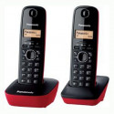 Juhtmevaba Telefon Panasonic Corp. KX-TG1612SPR DECT (2 pcs) Negro