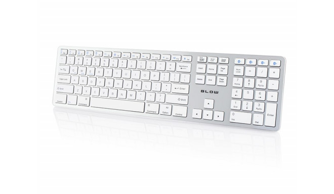 BLOW BK104 keyboard Mouse included Bluetooth QWERTY English Silver