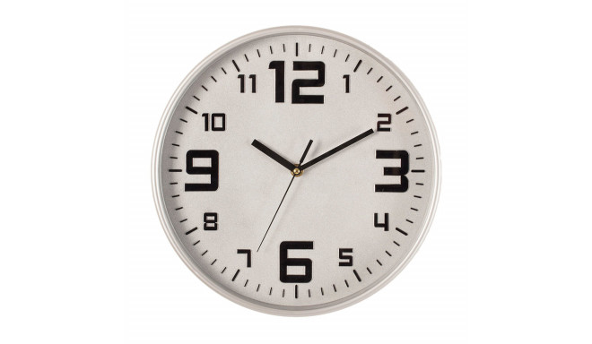 Table clock Atmosphera Silver polypropylene (Ø 30 cm)