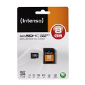 Intenso mälukaart microSDHC 8GB 21MB/s Class 4 + adapter