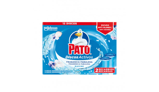 PATO WC DISCOS ACTIVOS x 2 recambios #frescor marino 12 u