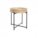 stādītājs DKD Home Decor Dabisks Melns Metāls Rotangpalma Skandināvu (43 x 43 x 46 cm)