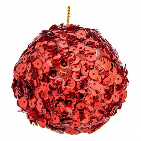 Christmas Baubles Krist+ 79545 Red Plastic Ø 10 cm 6 Units