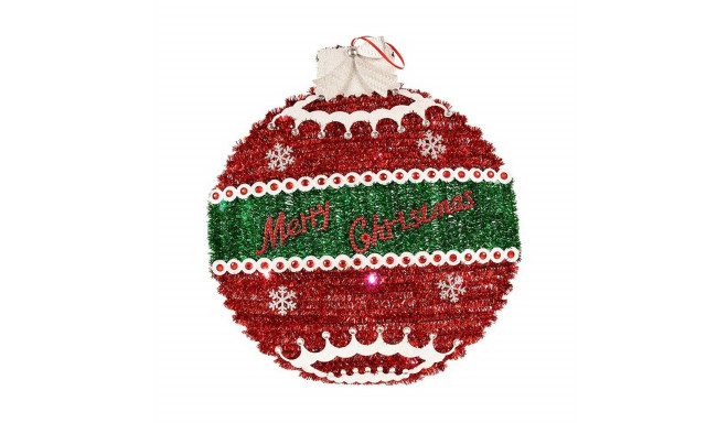 Christmas Bauble Krist+ 19CH138-L 19CH138-L White Red Silver polypropylene PET Plastic LED Light