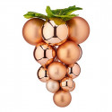 Christmas Baubles Small Grapes Copper Plastic