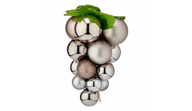 Christmas Bauble Grapes Silver Plastic 18 x 18 x 28 cm