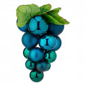 Christmas Baubles Large Grapes Blue Plastic