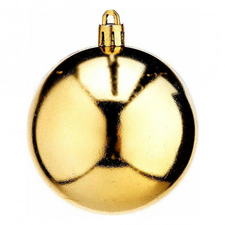 Christmas Baubles Krist+ 00464-4 00464-4 Golden PVC Ø 7 cm 12 Units