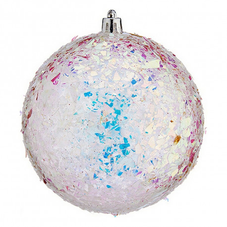 Christmas Baubles Krist+ 00989-7 00989-7 Silver Ø 10 cm 6 Units