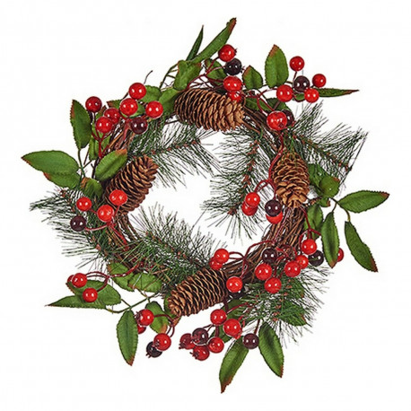 Jõulupärg Krist+ Pruun Punane Roheline Plastmass 30 x 10 x 30 cm