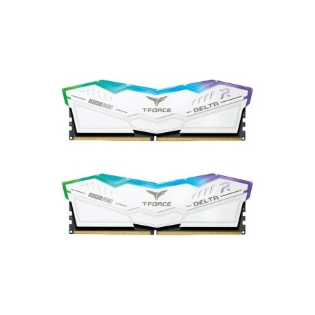 Team Group DDR5 - 32 GB -6000 - CL - 38 Kit, RAM (white, FF4D532G6000HC38ADC01, Delta RGB)