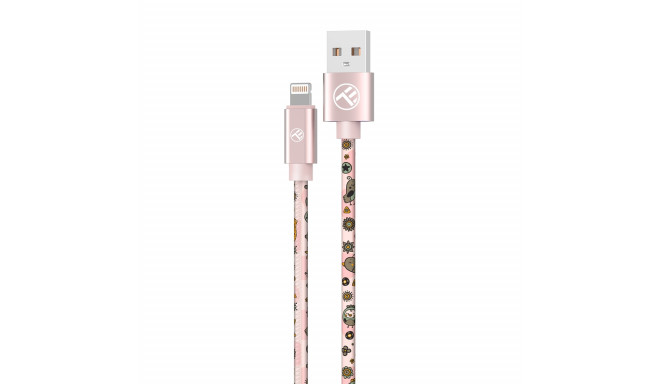 Tellur Graffiti USB to Lightning Cable 3A 1m Pink