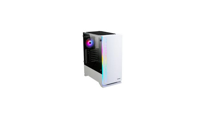 Zalman S5 WHITE ATX Mid Tower PC Case RGB fan TG