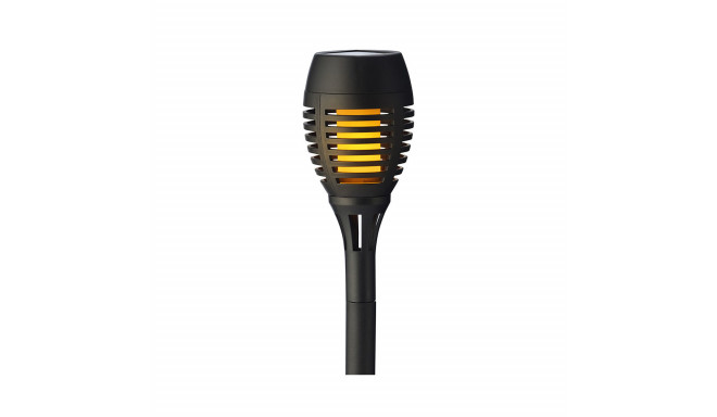 Garden Torch Lumineo Black Plastic Solar