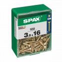 Box of screws SPAX Wood screw Flat head (3,5 x 16 mm)