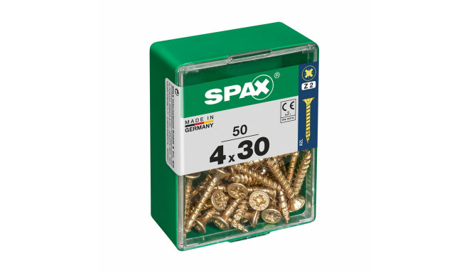 Box of screws SPAX Wood screw Flat head (4 x 30 mm) (4,0 x 30 mm)