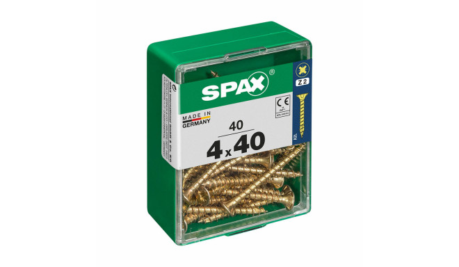 Box of screws SPAX Wood screw Flat head (4,0 x 40 mm) (4 x 40 mm)