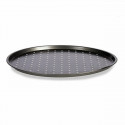 Baking tray Pizza Grey Carbon steel 24 Units (33 x 1 x 33 cm)