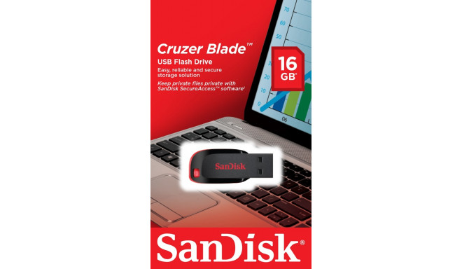 SanDisk Cruzer Blade USB flash drive 16 GB USB Type-A 2.0 Black, Red