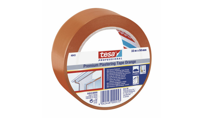 Izolācijas lente TESA Revoco Premium 4843 Oranžs Gumijas PVC (33 m x 50 mm)