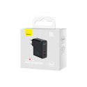 Baseus wall charger GaN5 Pro PD 100W 1x USB-C 1x USB black + USB-C - USB-C