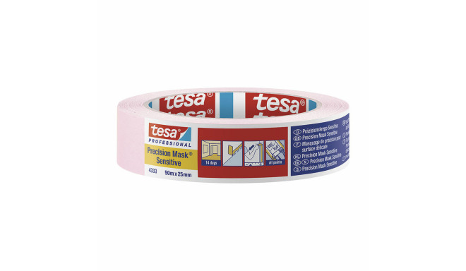 Adhesive Tape TESA Precision mask sensitive Pink (50 m x 25 mm)