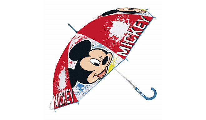 Зонт Mickey Mouse Happy smiles Красный Синий (Ø 80 cm)