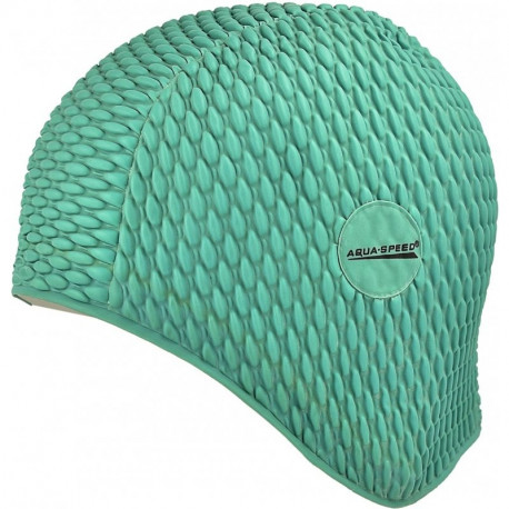 Aqua-Speed Latex Bombastic 04 Green Swimming Cap