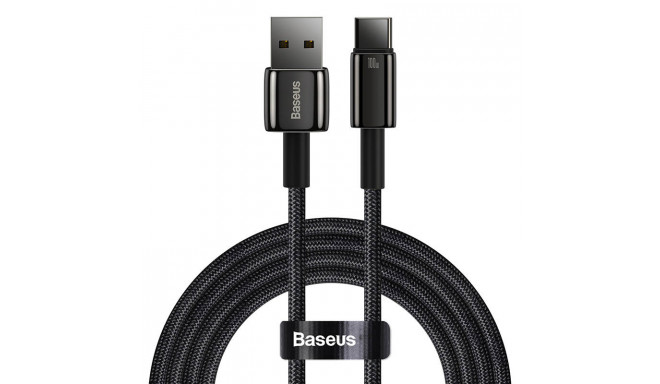 Baseus Tungsten Gold Cable USB to USB-C, 100W, 2m (black)