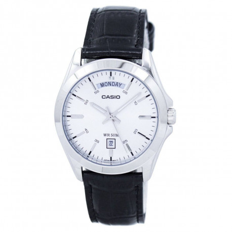 Meeste Kell Casio DAY DATE Must (Ø 40 mm)