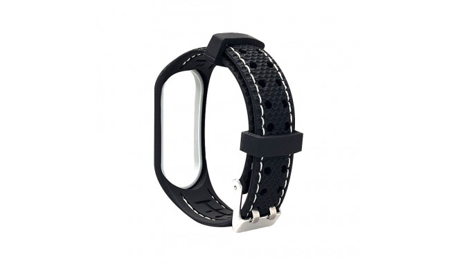 Elastomer strap LIFESTYLE for XIAOMI Mi Band 5 / 6 black (03)