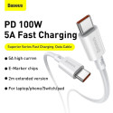 BASEUS cable Type C to Type C PD100W Power Delivery Superior Series Fast Charging CATYS-C02 2 meter 