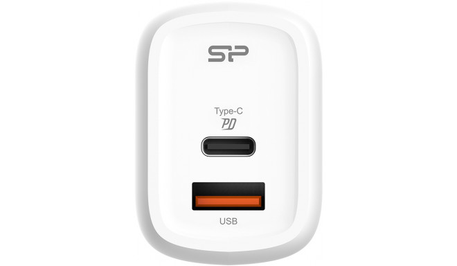 Silicon Power charger USB-C/USB QM25 30W, white