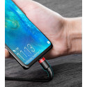 Baseus Cafule nylonový kabel USB Type C Power Delivery 2.0 100W 20V 5A 2m šedý (CATKLF-ALG1)