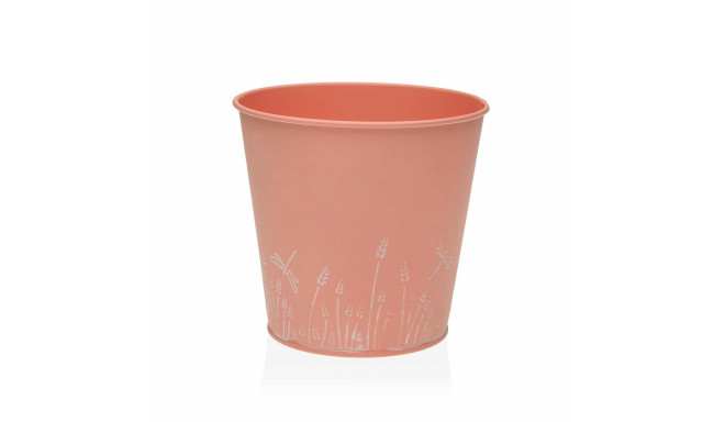 Plant pot Versa Zink Orange Metal (14 cm)