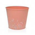 Plant pot Versa Zink Orange Metal (16 cm)