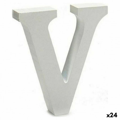 Letter Pincello 1711058 V White 2 x 11 cm 2 x 16 x 14,5 cm (24 Units)