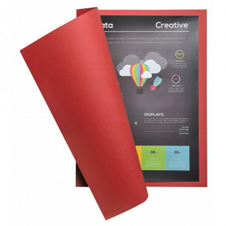 Alamkaust Exacompta Rock's Punane A4 100 Tükid, osad