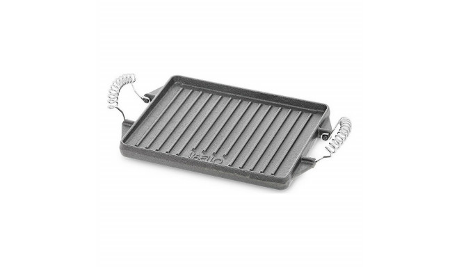 Grill hotplate Vaello Rectangular Grey Cast Iron (27 x 21 cm)